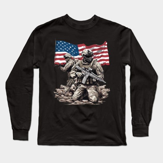 Special Forces Military Unit Long Sleeve T-Shirt by animegirlnft